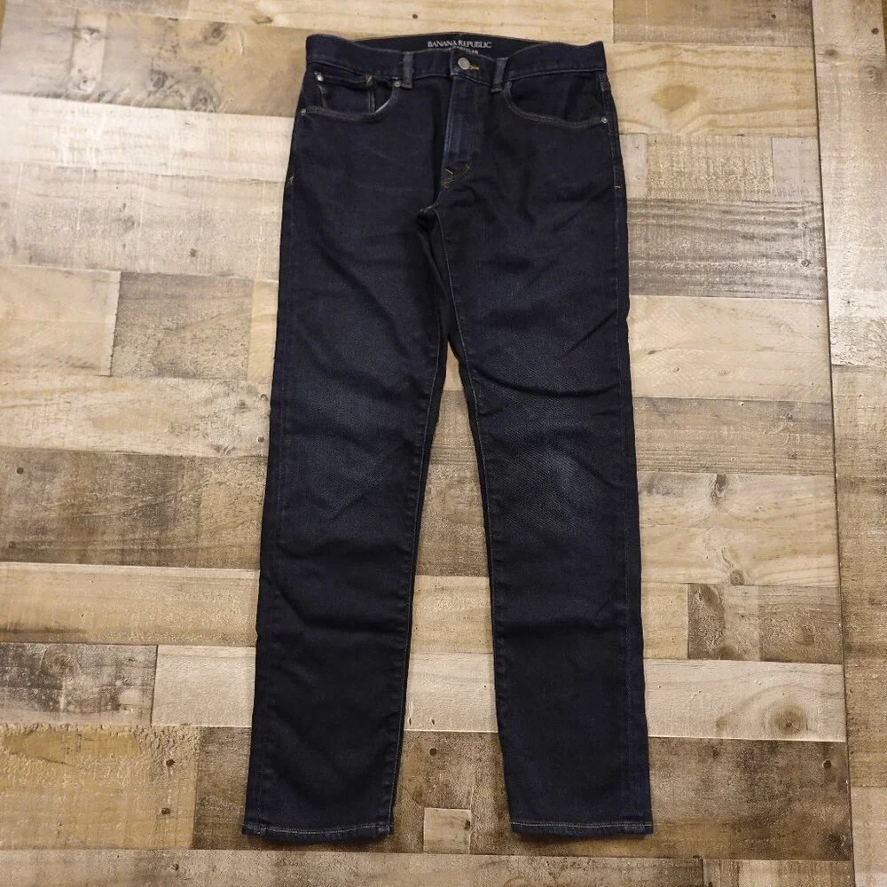 Banana Republic Traveler Slim Jeans Men’s 32x32 Dark Wash Stretch‎